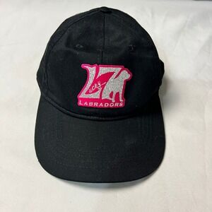 Lucky Labradors Hat Baseball Cap Dog Logo Pink Glitter Adjustable‎